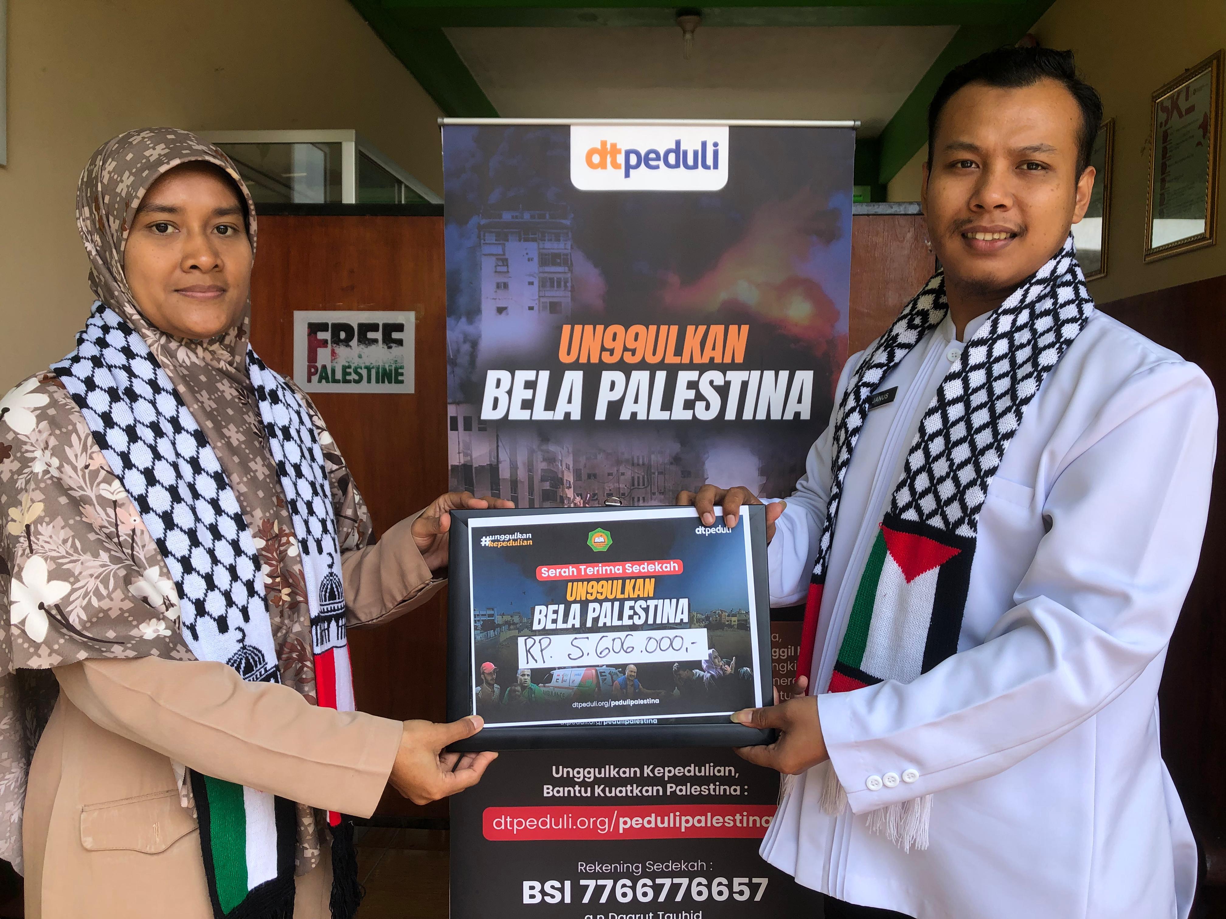 SDIT Taruna Robbani Tawangmangu Salurkan Bantuan untuk Palestina Melalui DT Peduli