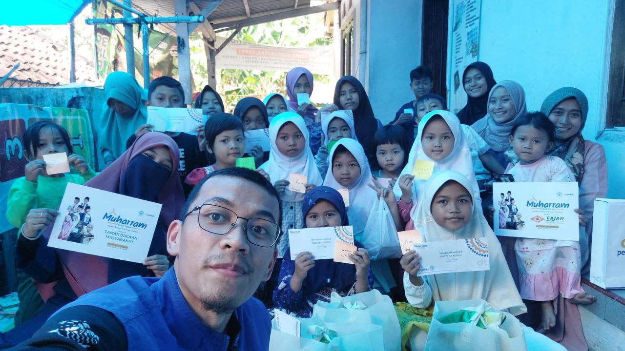DT Peduli Kuningan Berikan Santunan Kepada Anak Yatim di TBM