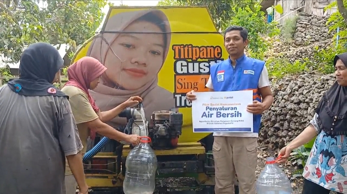 DT Peduli Yogyakarta Bersinergi dengan RS Rajawali Citra Salurkan Air Bersih di Dusun Nglumbung, Gunung Kidul